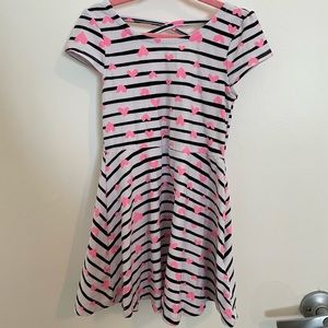 Crossback heart dress